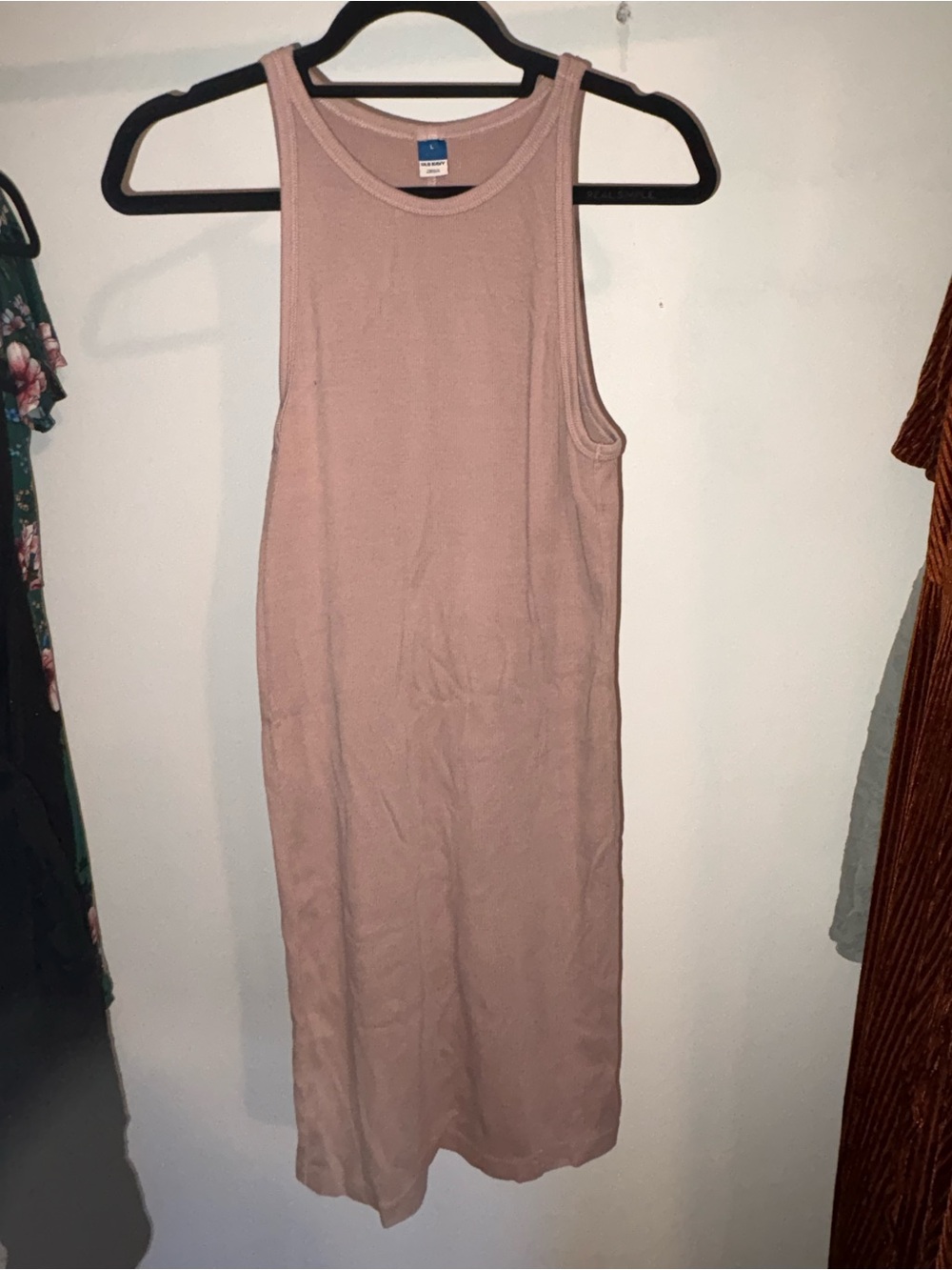 Old Navy Dusty Rose Tank Midi Dress